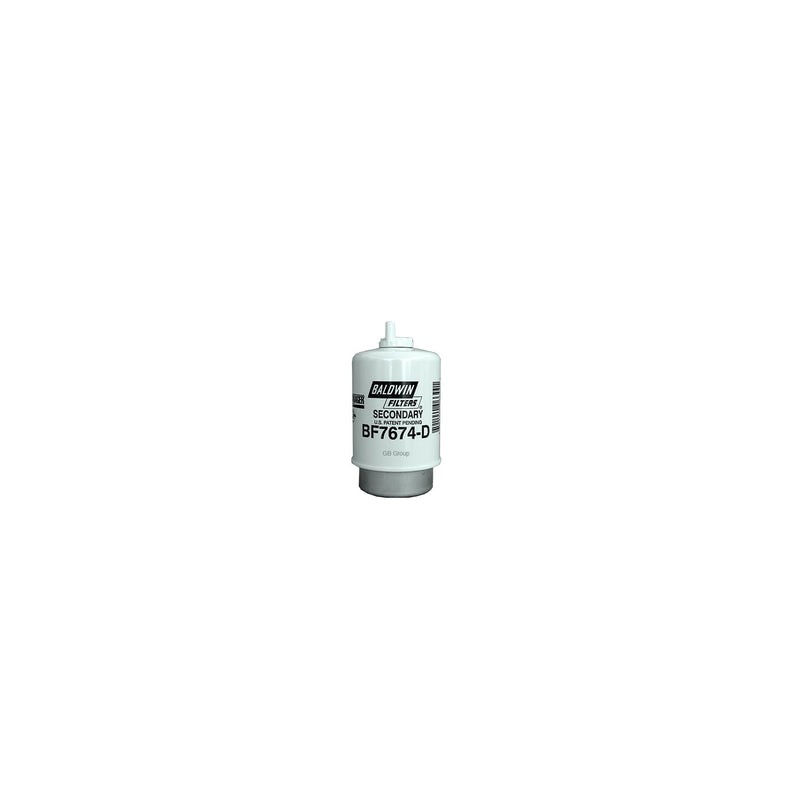 BF7674-D Baldwin filtro para combustible secundario separador agua/combustible con purgador de equipos Caterpillar, John Deere. 